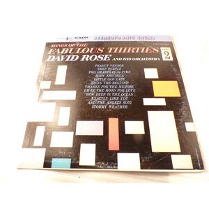 David Rose Songs of the Fabulous Thirties Part 2 Vinyl LP Kapp Records KS-3206